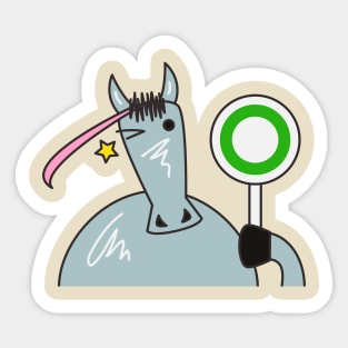 Funny Horse Sticker